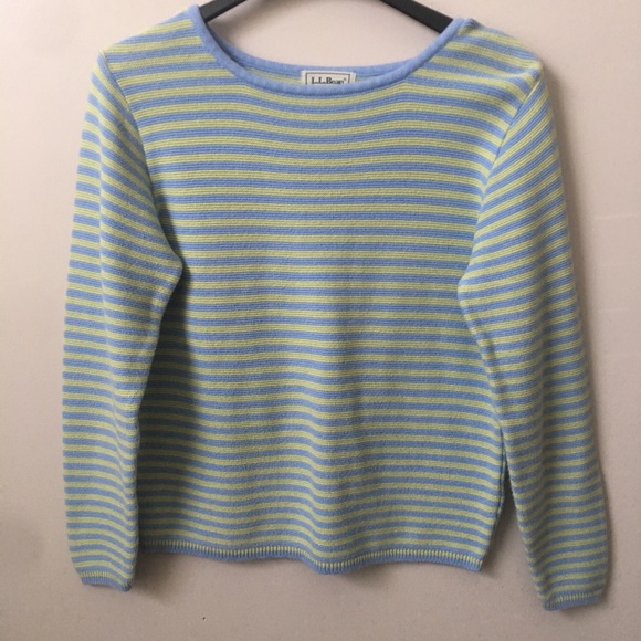 L.L. Bean Tops - LL Bean Cotton Striped Popover Top